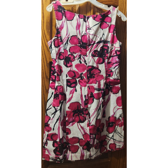 Peter Nygard women's dress size 10 floral pink black white - Picture 4 of 6